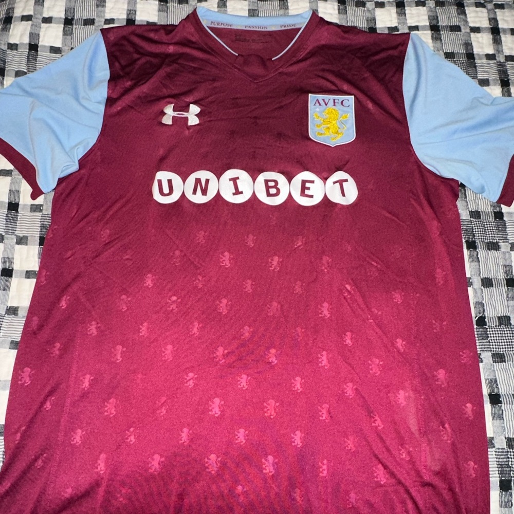Under Armour Maroon and Light Blue Jersey